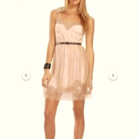 Rodarte 20th Anniversary collection mesh and embroidered satiny dress - Picture 3 of 16